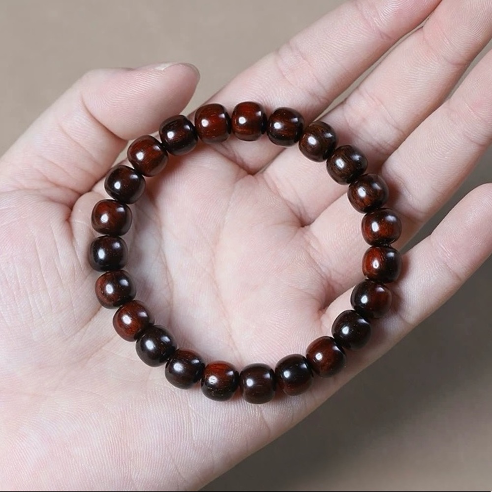 Premium Red Sandalwood Bead Bracelet